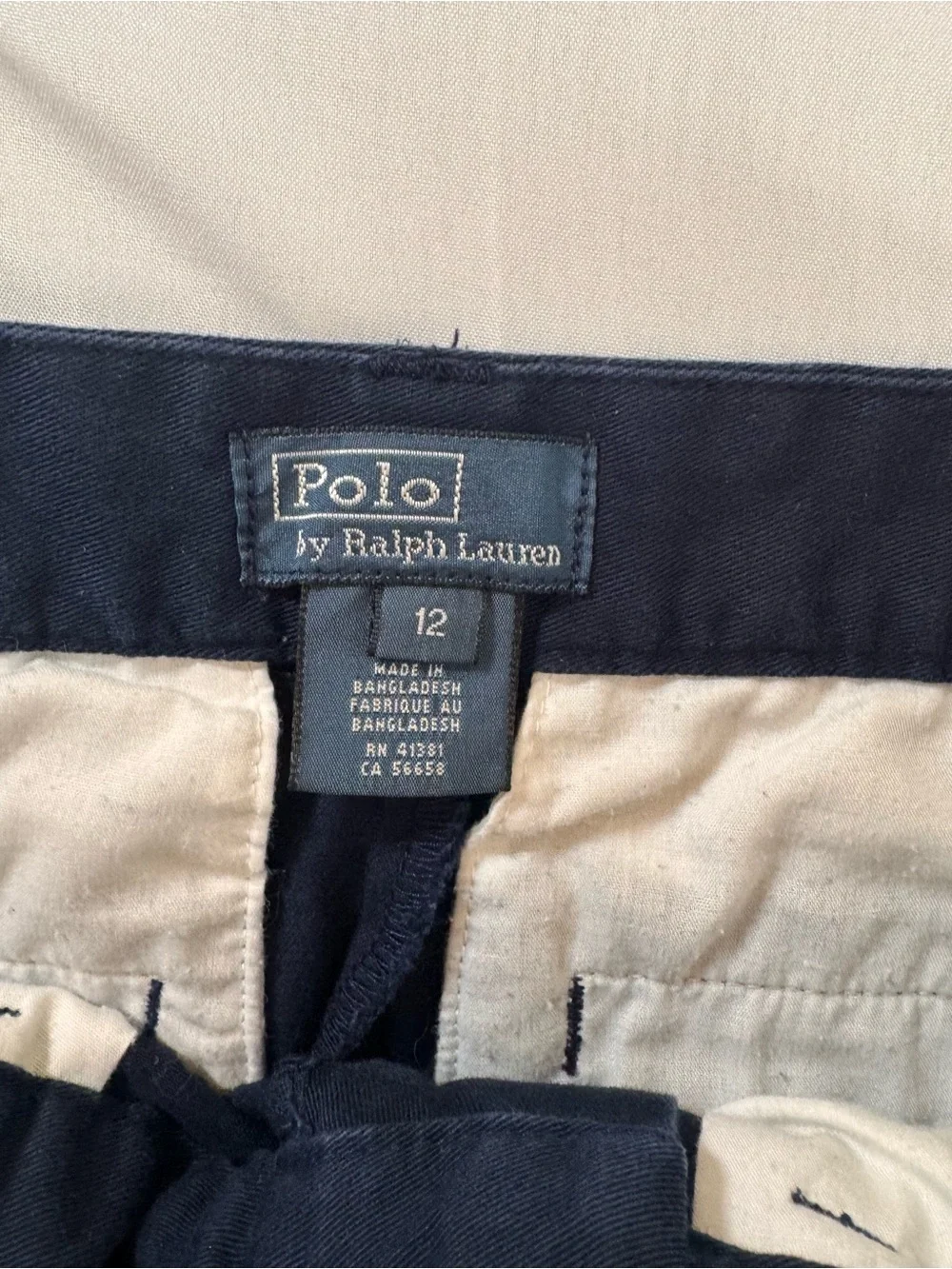 Polo Ralph Lauren Navy Blue Chino Pants